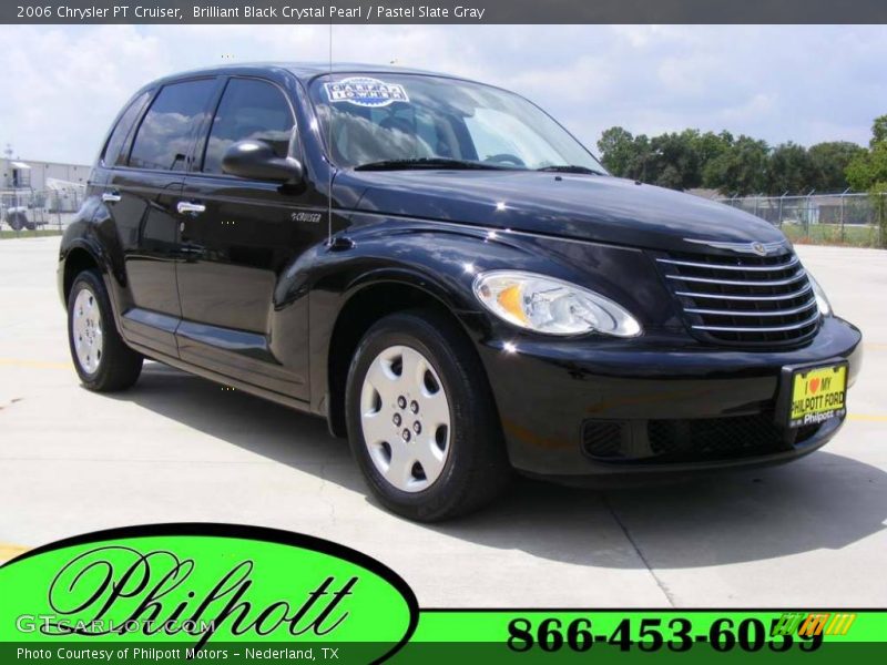 Brilliant Black Crystal Pearl / Pastel Slate Gray 2006 Chrysler PT Cruiser