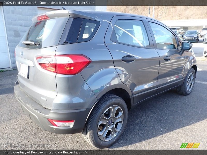 Smoke Metallic / Medium Light Stone 2020 Ford EcoSport S