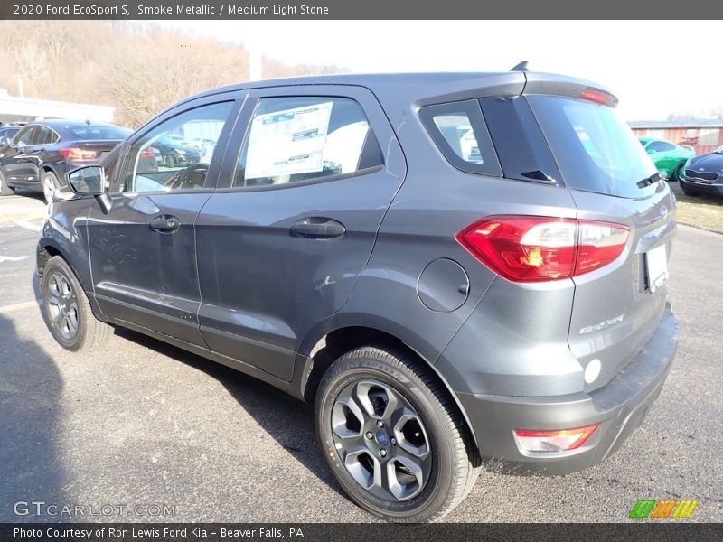 Smoke Metallic / Medium Light Stone 2020 Ford EcoSport S