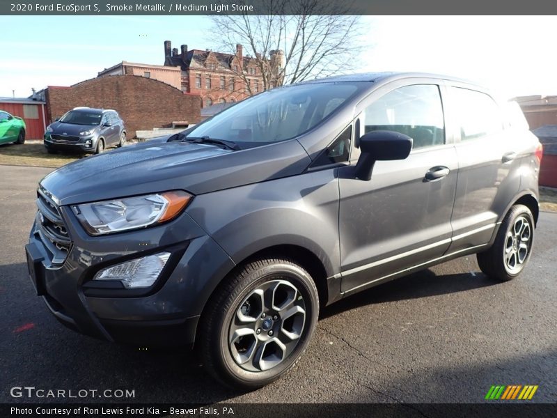 Smoke Metallic / Medium Light Stone 2020 Ford EcoSport S