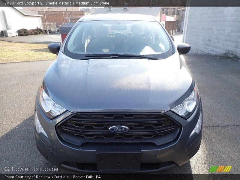 Smoke Metallic / Medium Light Stone 2020 Ford EcoSport S