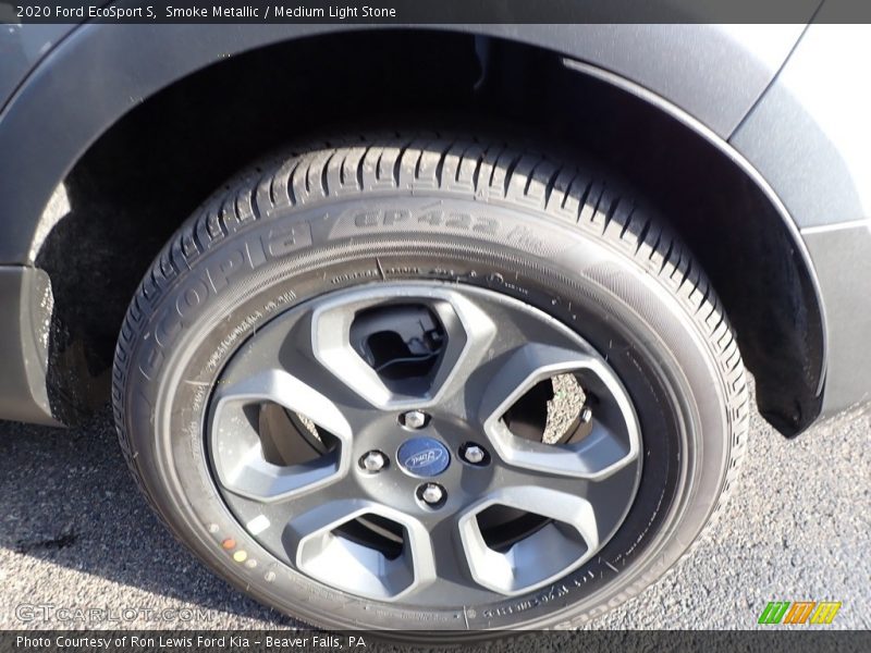 Smoke Metallic / Medium Light Stone 2020 Ford EcoSport S