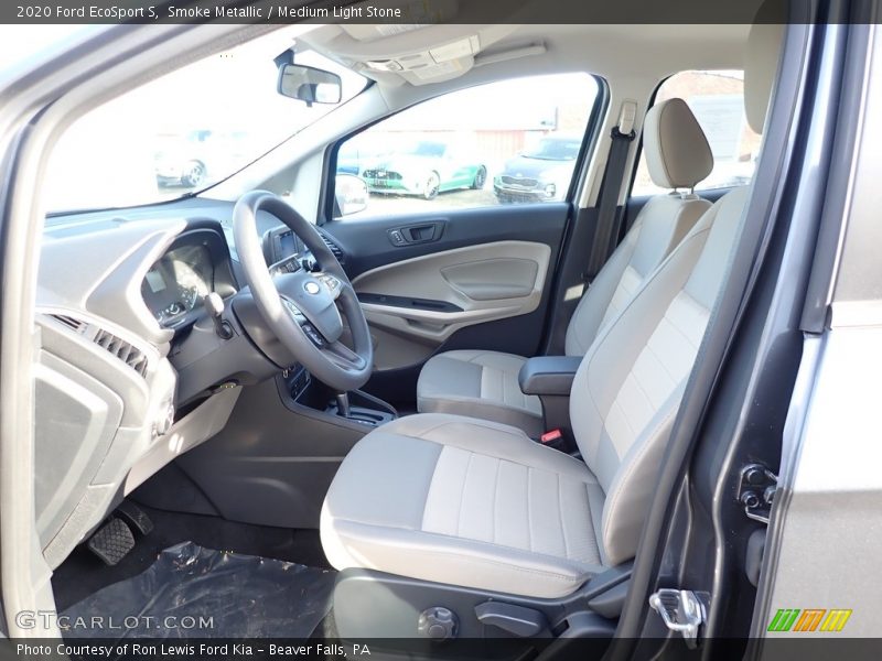 Smoke Metallic / Medium Light Stone 2020 Ford EcoSport S