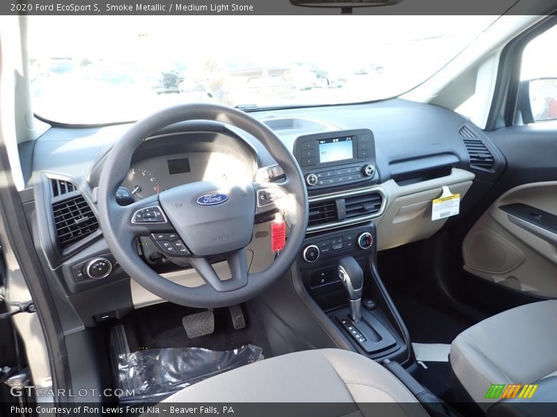 Smoke Metallic / Medium Light Stone 2020 Ford EcoSport S
