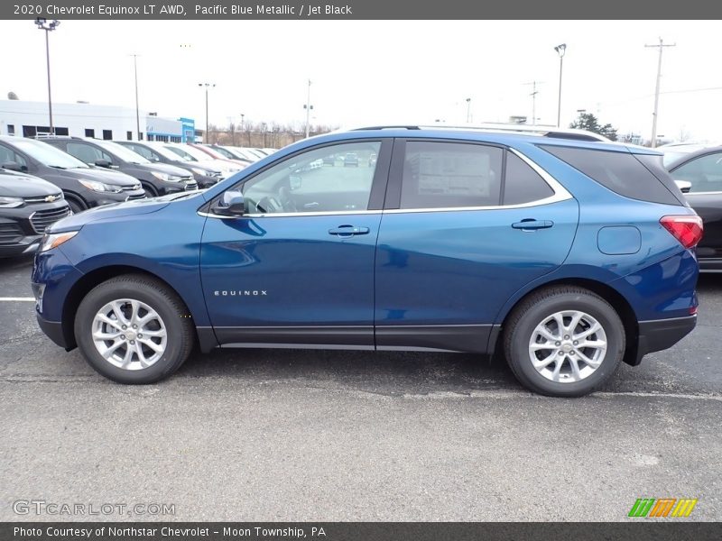 Pacific Blue Metallic / Jet Black 2020 Chevrolet Equinox LT AWD