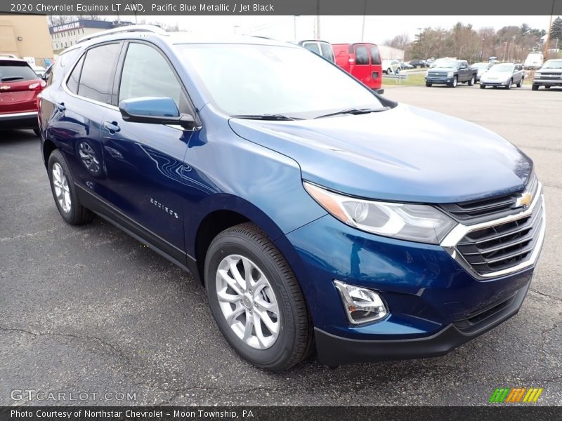 Pacific Blue Metallic / Jet Black 2020 Chevrolet Equinox LT AWD