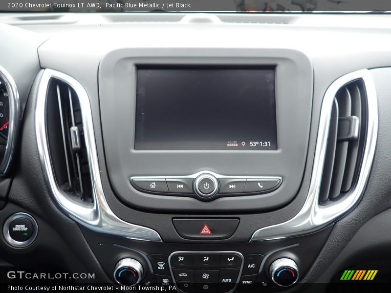 Pacific Blue Metallic / Jet Black 2020 Chevrolet Equinox LT AWD