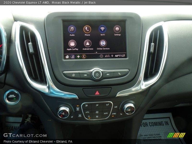Mosaic Black Metallic / Jet Black 2020 Chevrolet Equinox LT AWD