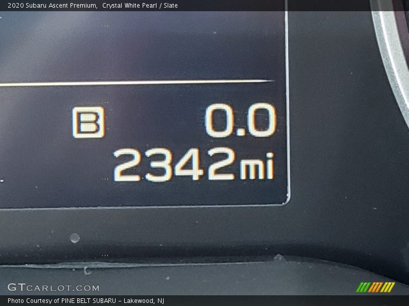 Crystal White Pearl / Slate 2020 Subaru Ascent Premium