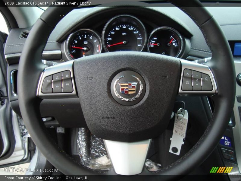 Radiant Silver / Ebony 2009 Cadillac CTS Sedan