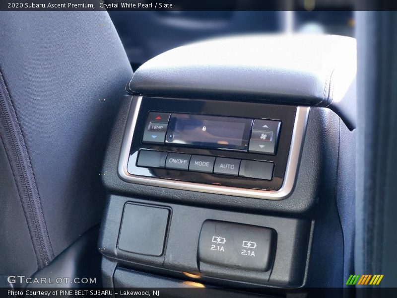 Crystal White Pearl / Slate 2020 Subaru Ascent Premium