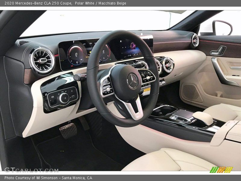Polar White / Macchiato Beige 2020 Mercedes-Benz CLA 250 Coupe