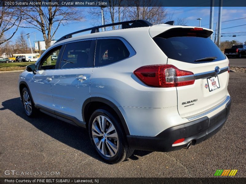 Crystal White Pearl / Slate 2020 Subaru Ascent Premium