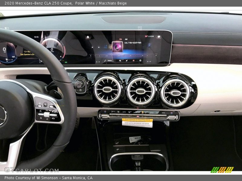 Polar White / Macchiato Beige 2020 Mercedes-Benz CLA 250 Coupe