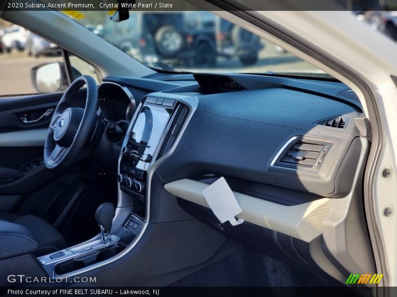 Crystal White Pearl / Slate 2020 Subaru Ascent Premium