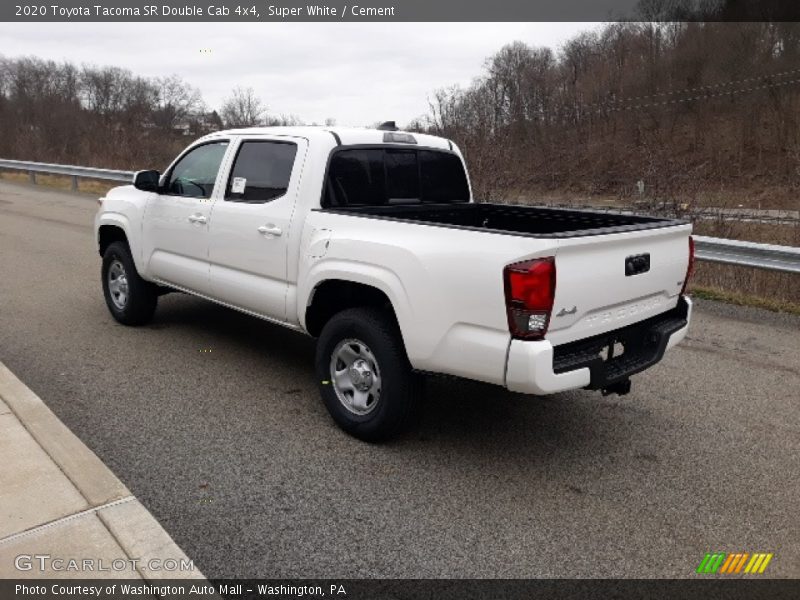 Super White / Cement 2020 Toyota Tacoma SR Double Cab 4x4