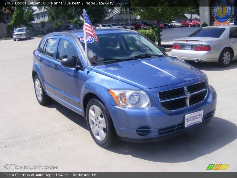 Marine Blue Pearl / Pastel Slate Gray 2007 Dodge Caliber SXT