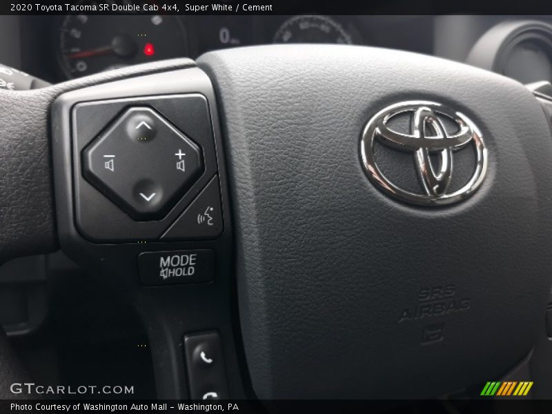 Super White / Cement 2020 Toyota Tacoma SR Double Cab 4x4