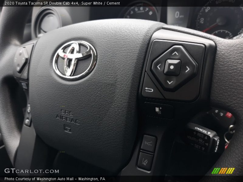 Super White / Cement 2020 Toyota Tacoma SR Double Cab 4x4