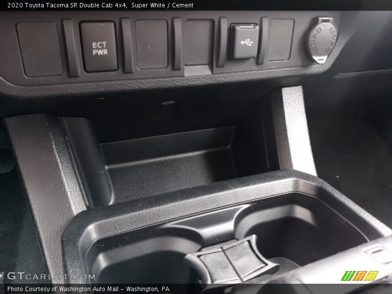 Super White / Cement 2020 Toyota Tacoma SR Double Cab 4x4