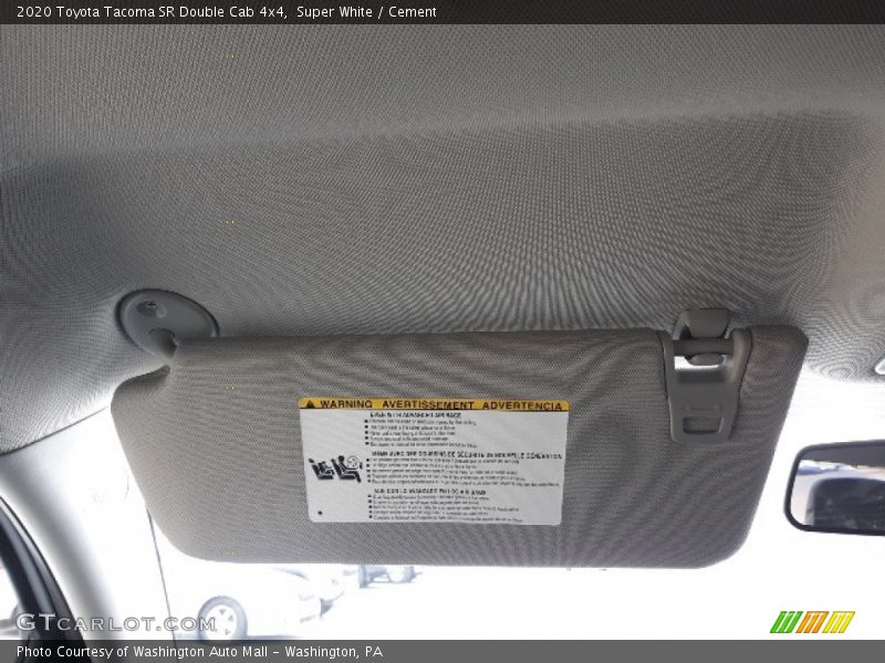 Super White / Cement 2020 Toyota Tacoma SR Double Cab 4x4
