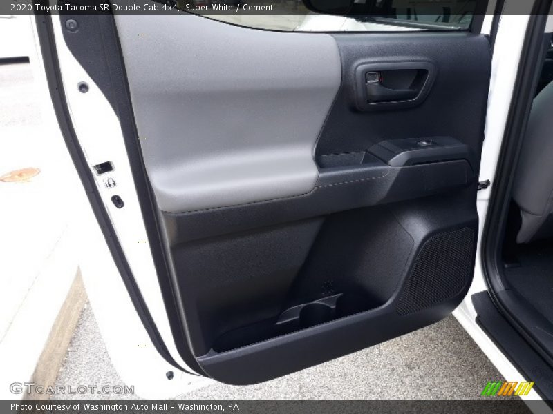 Super White / Cement 2020 Toyota Tacoma SR Double Cab 4x4