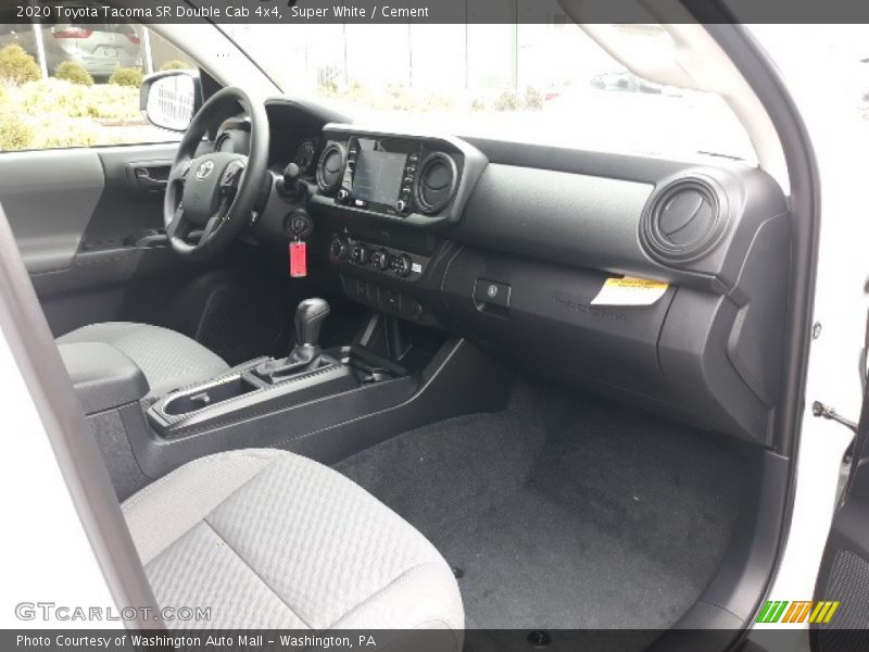 Super White / Cement 2020 Toyota Tacoma SR Double Cab 4x4