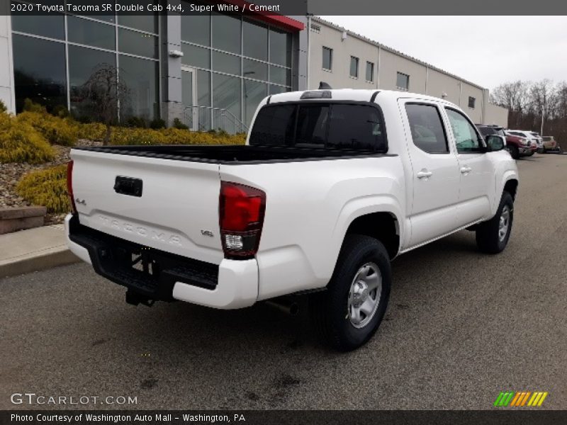 Super White / Cement 2020 Toyota Tacoma SR Double Cab 4x4