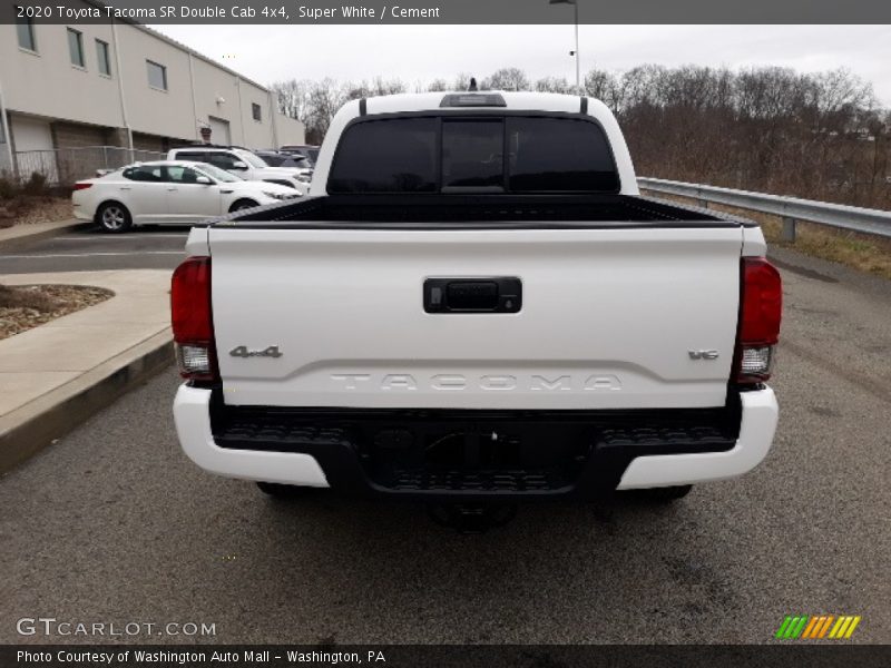 Super White / Cement 2020 Toyota Tacoma SR Double Cab 4x4