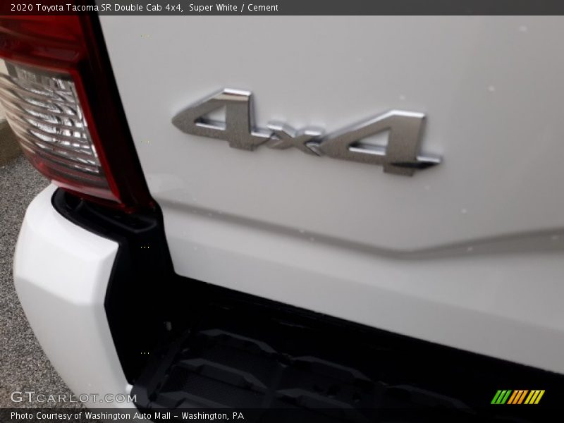 Super White / Cement 2020 Toyota Tacoma SR Double Cab 4x4