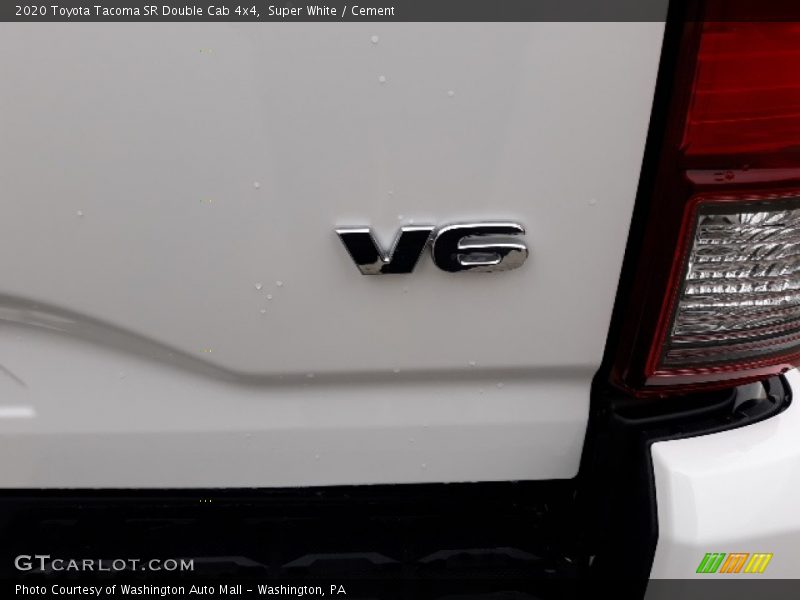 Super White / Cement 2020 Toyota Tacoma SR Double Cab 4x4