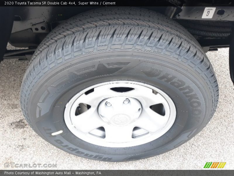 Super White / Cement 2020 Toyota Tacoma SR Double Cab 4x4
