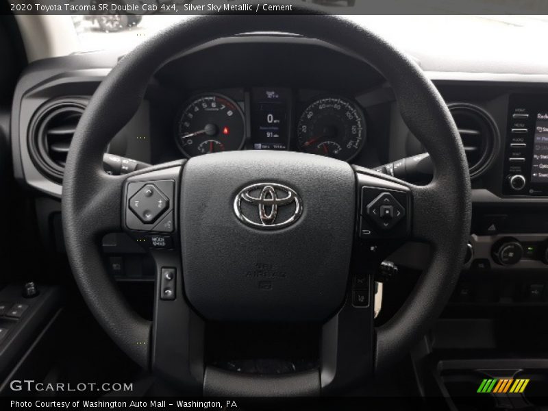 Silver Sky Metallic / Cement 2020 Toyota Tacoma SR Double Cab 4x4