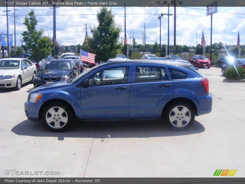 Marine Blue Pearl / Pastel Slate Gray 2007 Dodge Caliber SXT