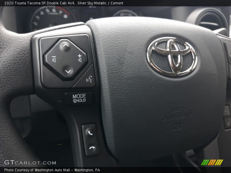 Silver Sky Metallic / Cement 2020 Toyota Tacoma SR Double Cab 4x4