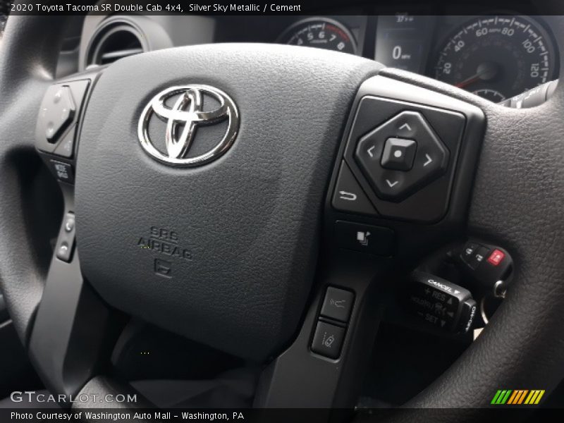 Silver Sky Metallic / Cement 2020 Toyota Tacoma SR Double Cab 4x4