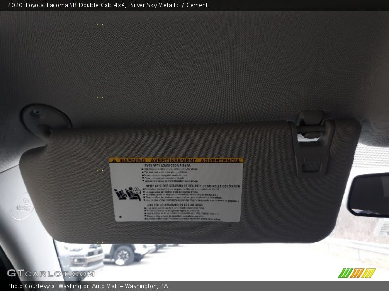 Silver Sky Metallic / Cement 2020 Toyota Tacoma SR Double Cab 4x4