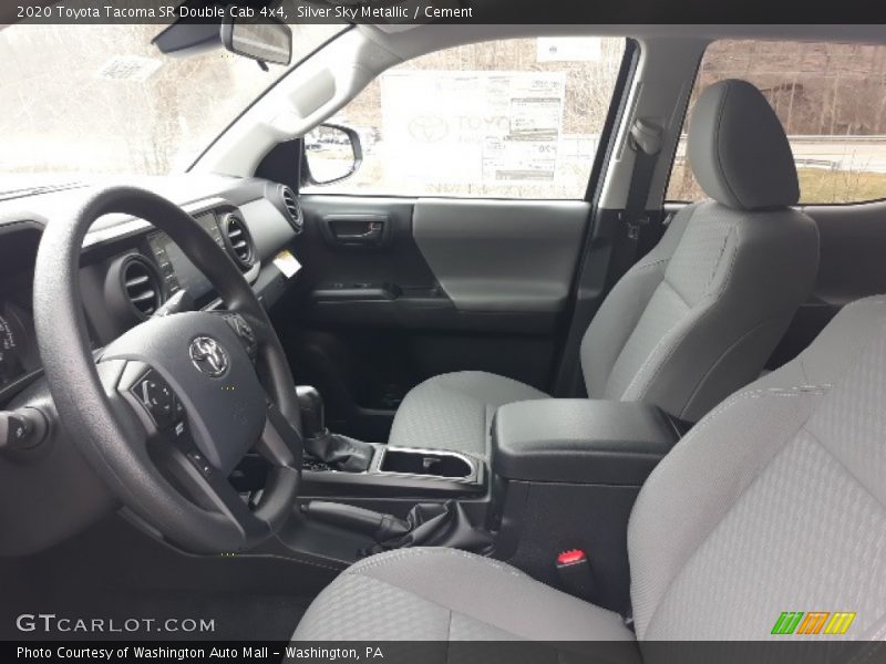 Silver Sky Metallic / Cement 2020 Toyota Tacoma SR Double Cab 4x4
