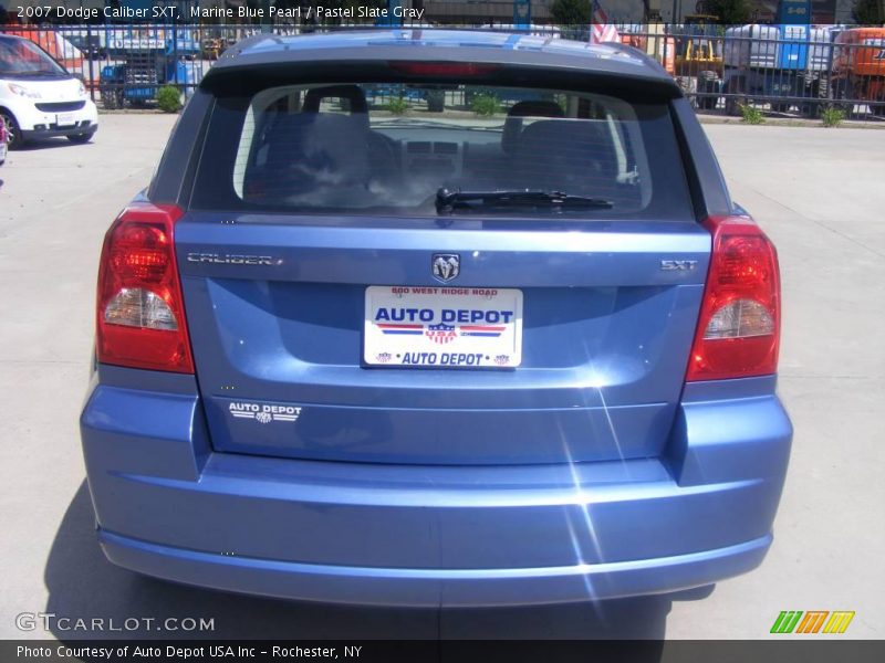 Marine Blue Pearl / Pastel Slate Gray 2007 Dodge Caliber SXT