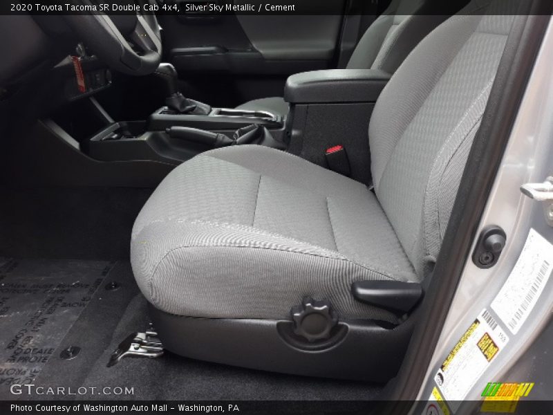 Silver Sky Metallic / Cement 2020 Toyota Tacoma SR Double Cab 4x4