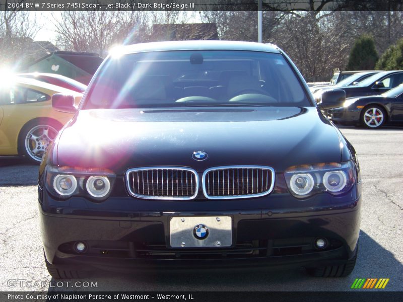 Jet Black / Dark Beige/Beige III 2004 BMW 7 Series 745i Sedan