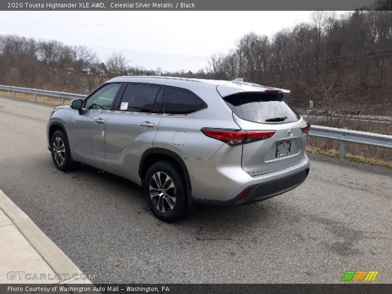 Celestial Silver Metallic / Black 2020 Toyota Highlander XLE AWD