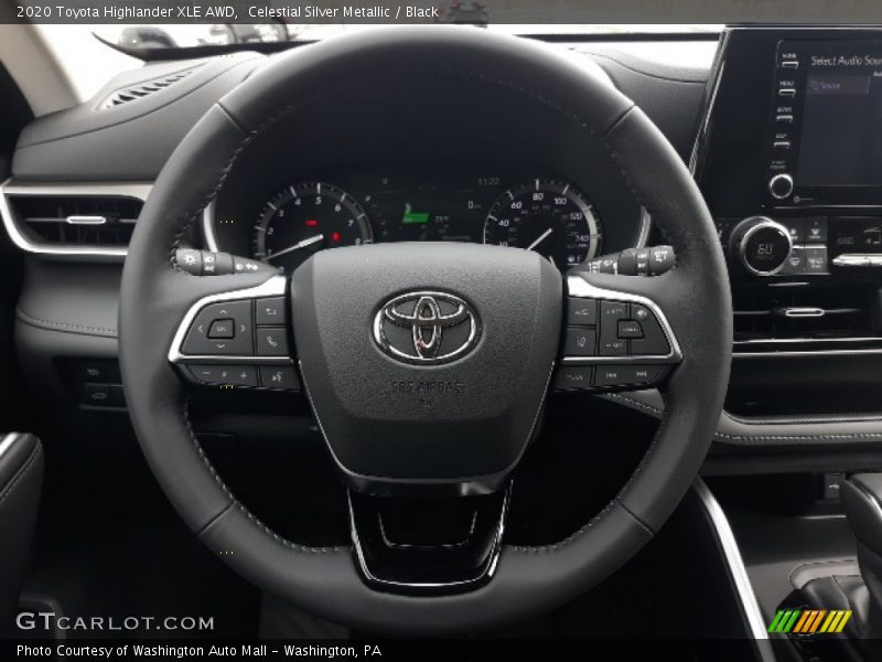 Celestial Silver Metallic / Black 2020 Toyota Highlander XLE AWD