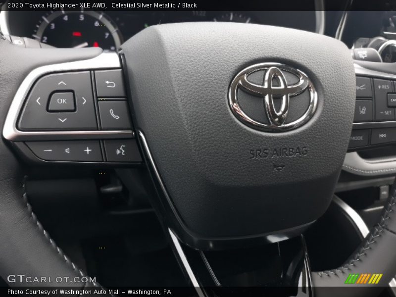 Celestial Silver Metallic / Black 2020 Toyota Highlander XLE AWD