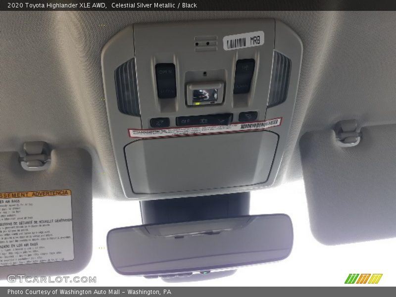 Celestial Silver Metallic / Black 2020 Toyota Highlander XLE AWD