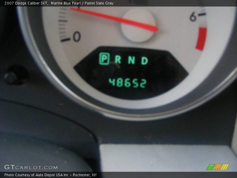 Marine Blue Pearl / Pastel Slate Gray 2007 Dodge Caliber SXT