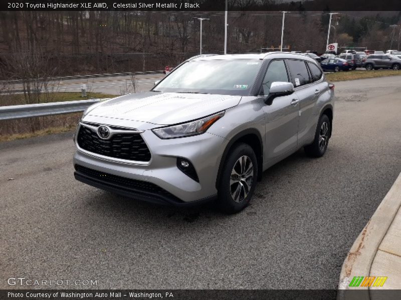 Celestial Silver Metallic / Black 2020 Toyota Highlander XLE AWD