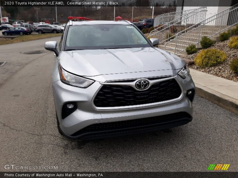 Celestial Silver Metallic / Black 2020 Toyota Highlander XLE AWD