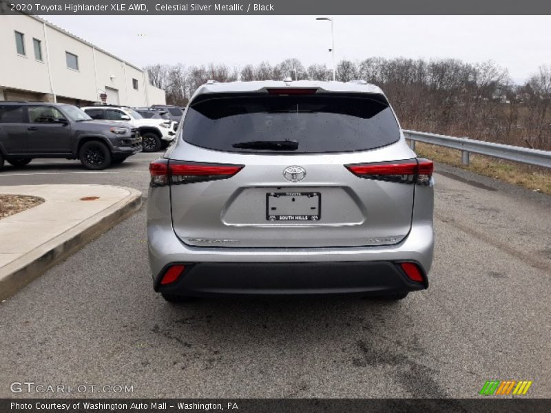 Celestial Silver Metallic / Black 2020 Toyota Highlander XLE AWD