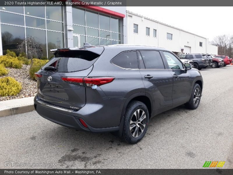 Magnetic Gray Metallic / Graphite 2020 Toyota Highlander XLE AWD